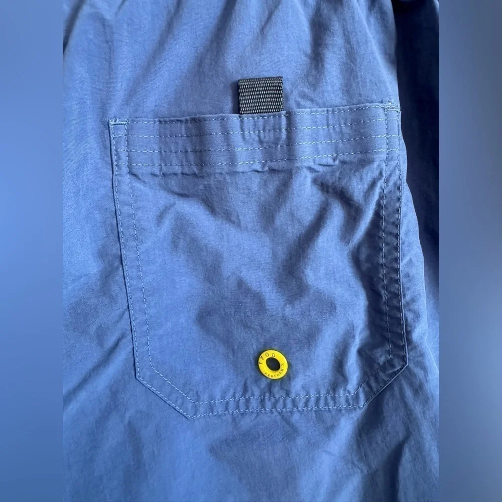 IZOD Men’s Blue and Yellow Swim Trunks Size XL